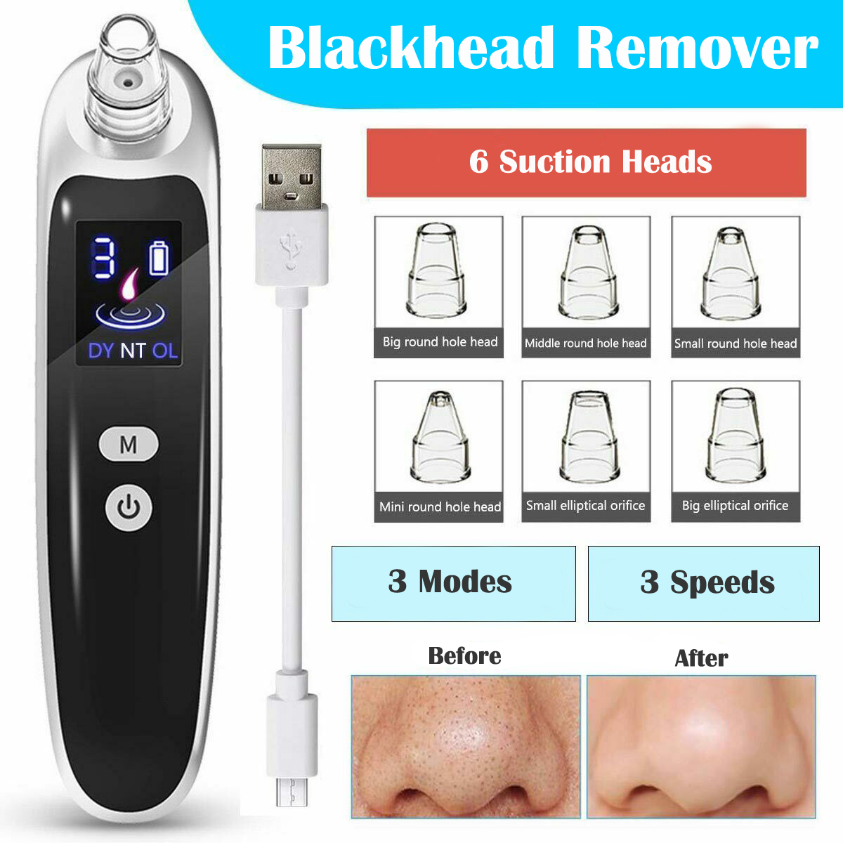 Pore Vacuum - Electric Blackhead Remover Deep Cleansing Pore
