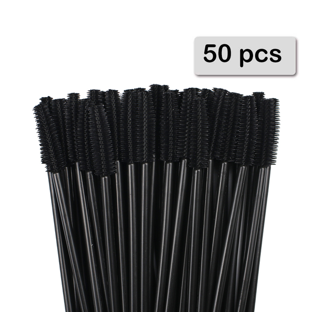 Beauty Makeup Background - 50pcs Silicone Mascara Wands Applicator Disposable
