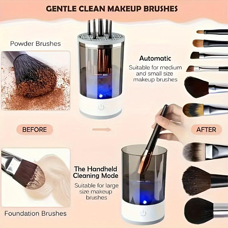 Automatic Electric Makeup Brus - đánh giá và giá Beauty Makeup Background