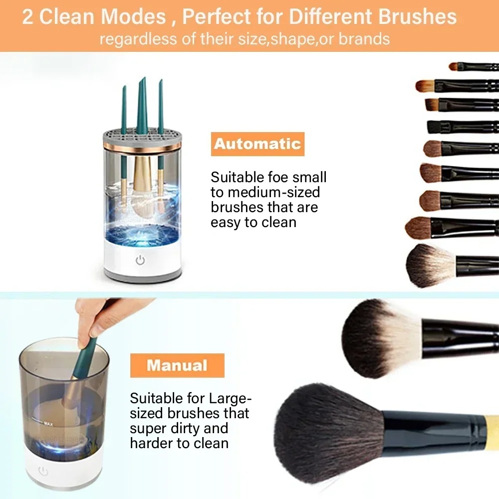 Automatic Electric Makeup Brus - đánh giá và giá Beauty Makeup Background