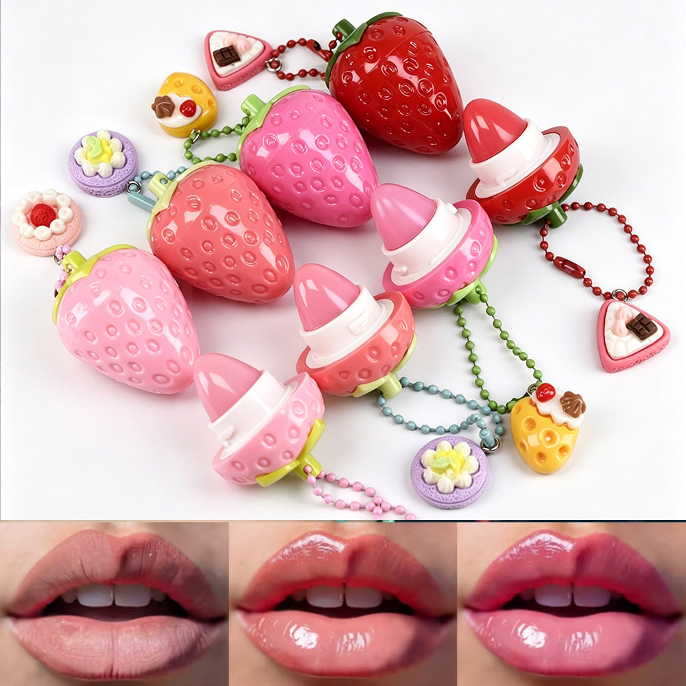 Cute Lip Balm Strawberry Wrink - đánh giá và giá Lip Gloss Plumping