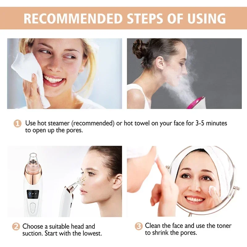 Blackhead Remover Vacuum Sucti - đánh giá và giá Pore Vacuum