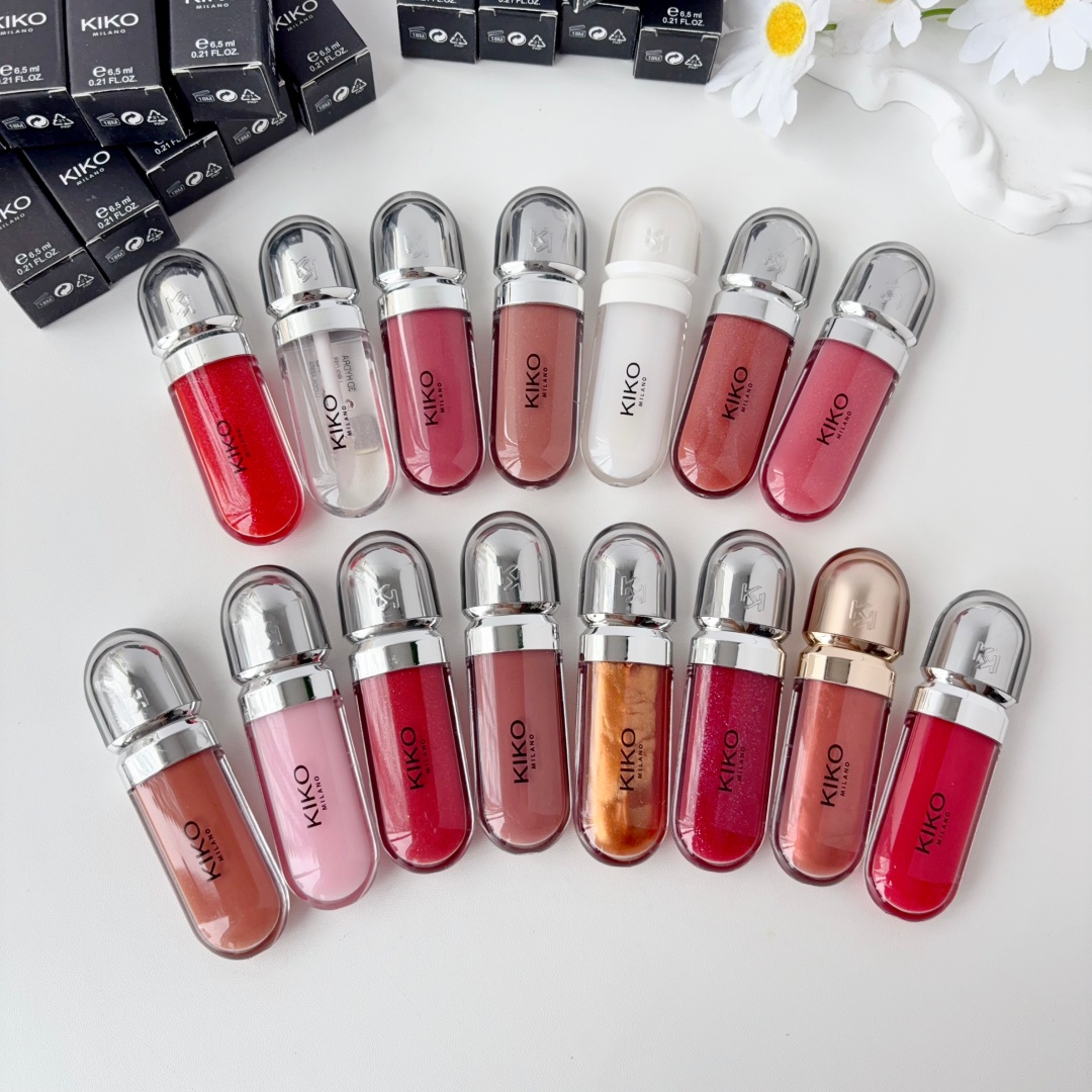 KIKO Milano 3D Hydra Lip Gloss - đánh giá và giá Lip Gloss Plumping