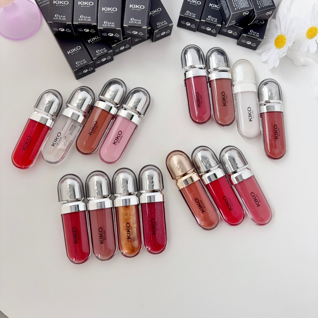 KIKO Milano 3D Hydra Lip Gloss - đánh giá và giá Lip Gloss Plumping