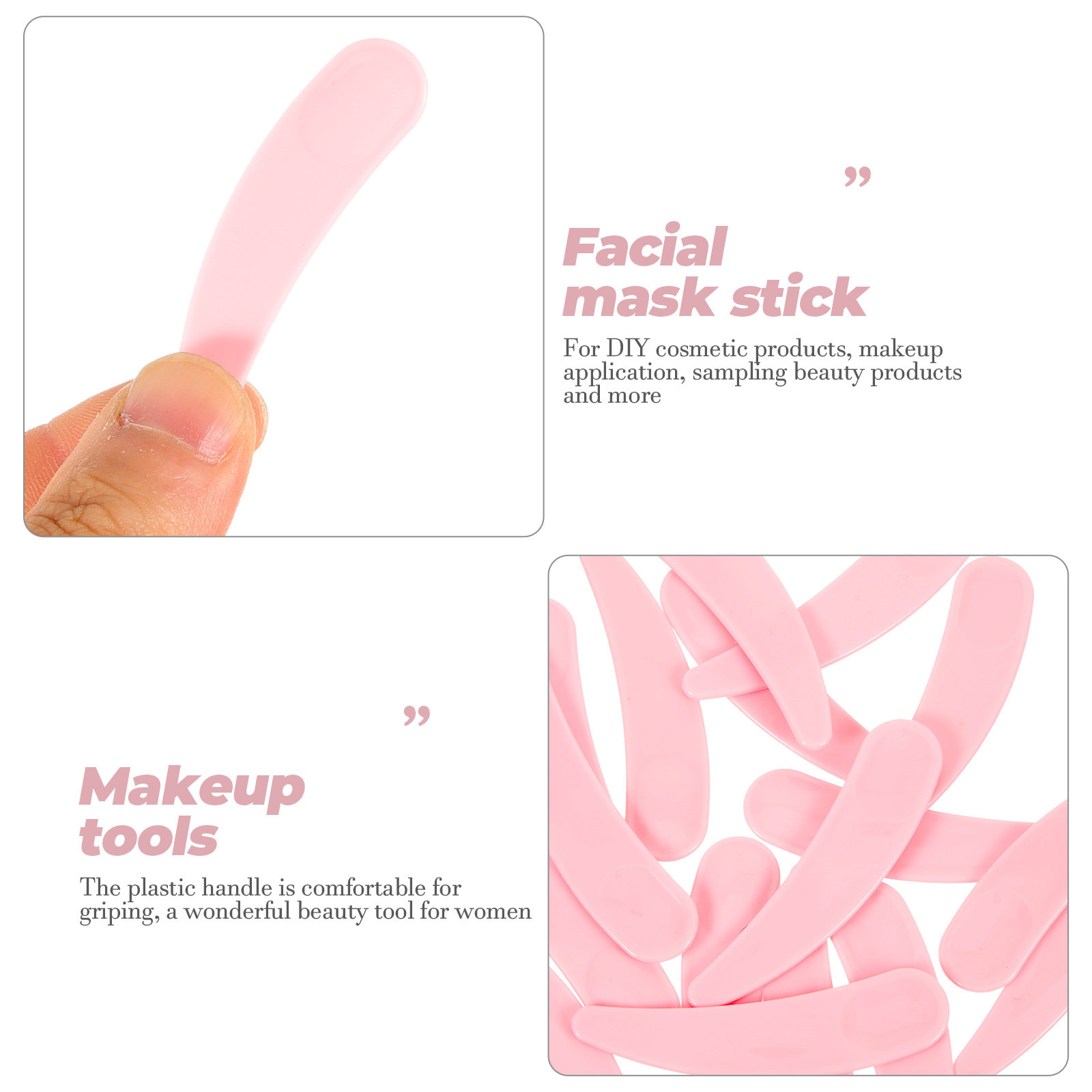 50Pcs Makeup Spoon Facial Plas - đánh giá và giá Beauty Makeup Tool